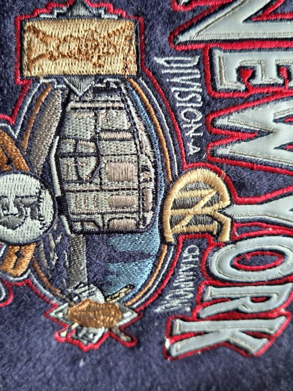 Steve & Barrys New York City Subway Series Division Champions Bomber Jacket XXL - Picture 8 of 14